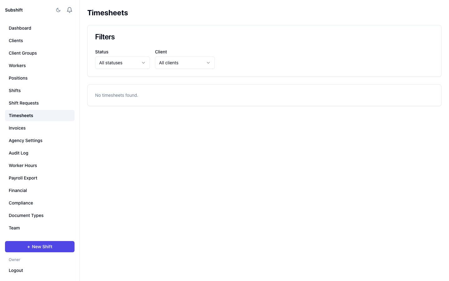 Timesheet management